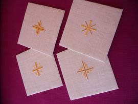 pales brodées à la main 