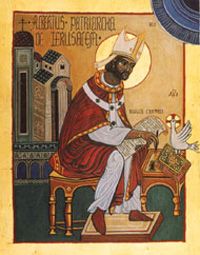 Saaint Albert rédige la règle des Carmes